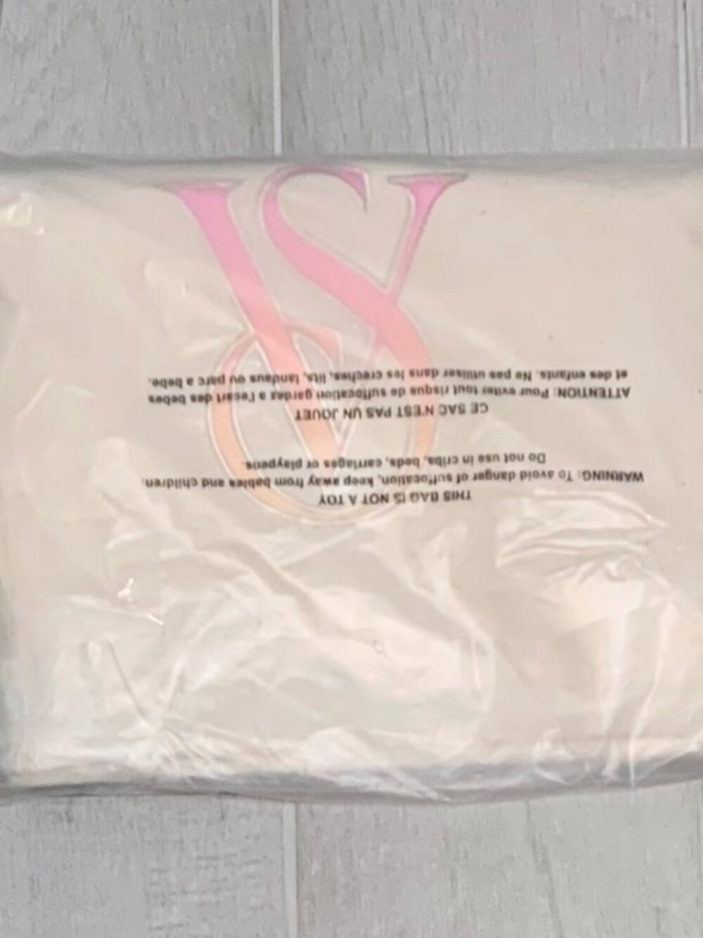 Victoria's Secret Ombre Logo Monogram Tote Bag Travel Gym Book Top Handle NWT